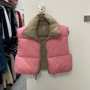 Zara reversible cropped down vest